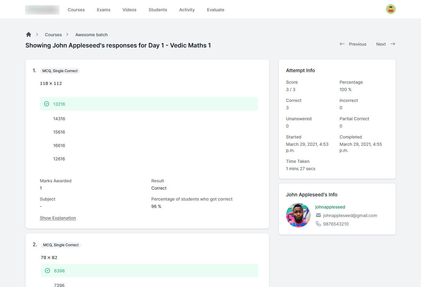 What's new in Testpress Learning Management System - Sep, Oct & Nov 2021
